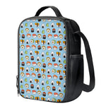 Kawaii Japanese Sushi Pattern Print Crossbody Lunch Bag