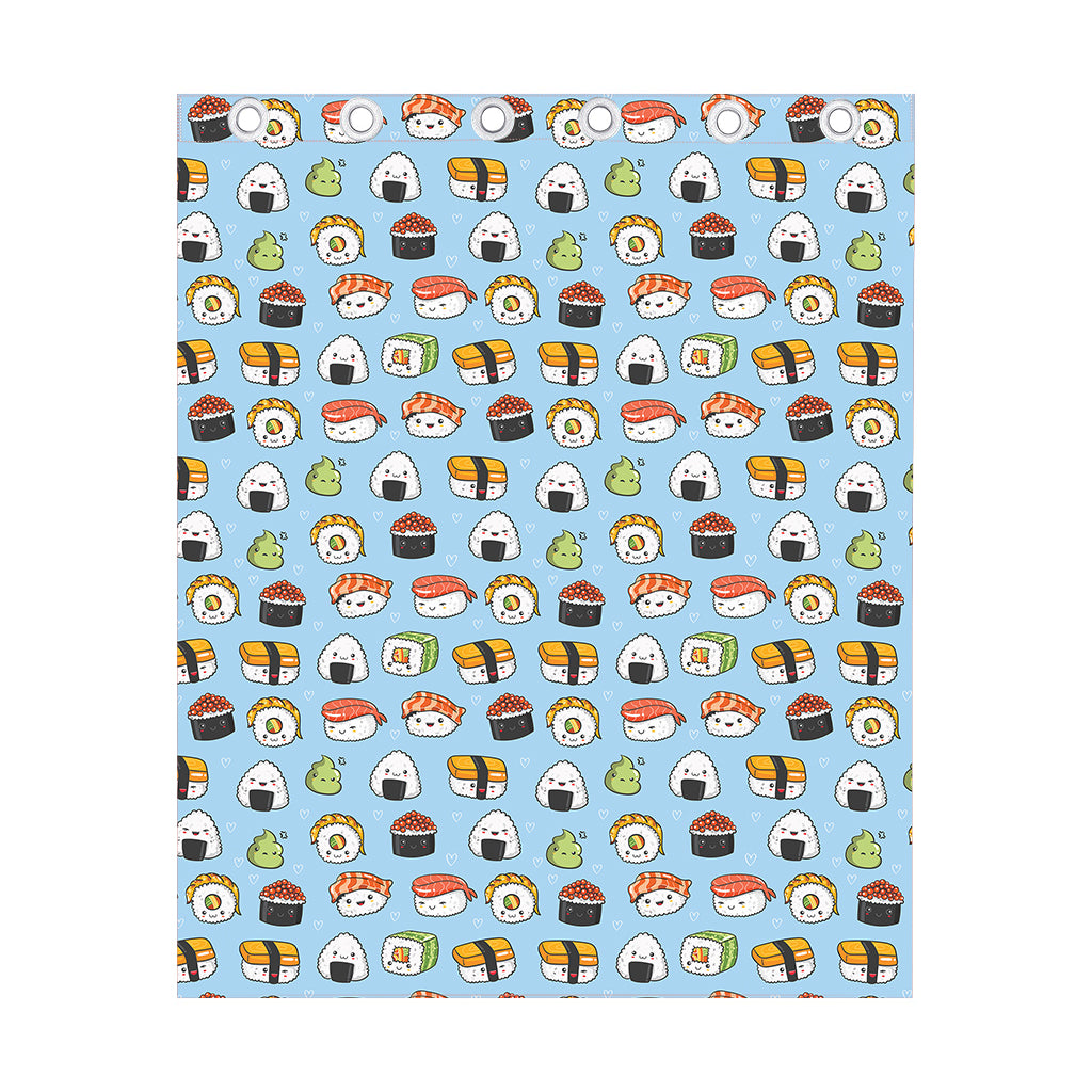 Kawaii Japanese Sushi Pattern Print Curtain