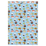 Kawaii Japanese Sushi Pattern Print Curtain