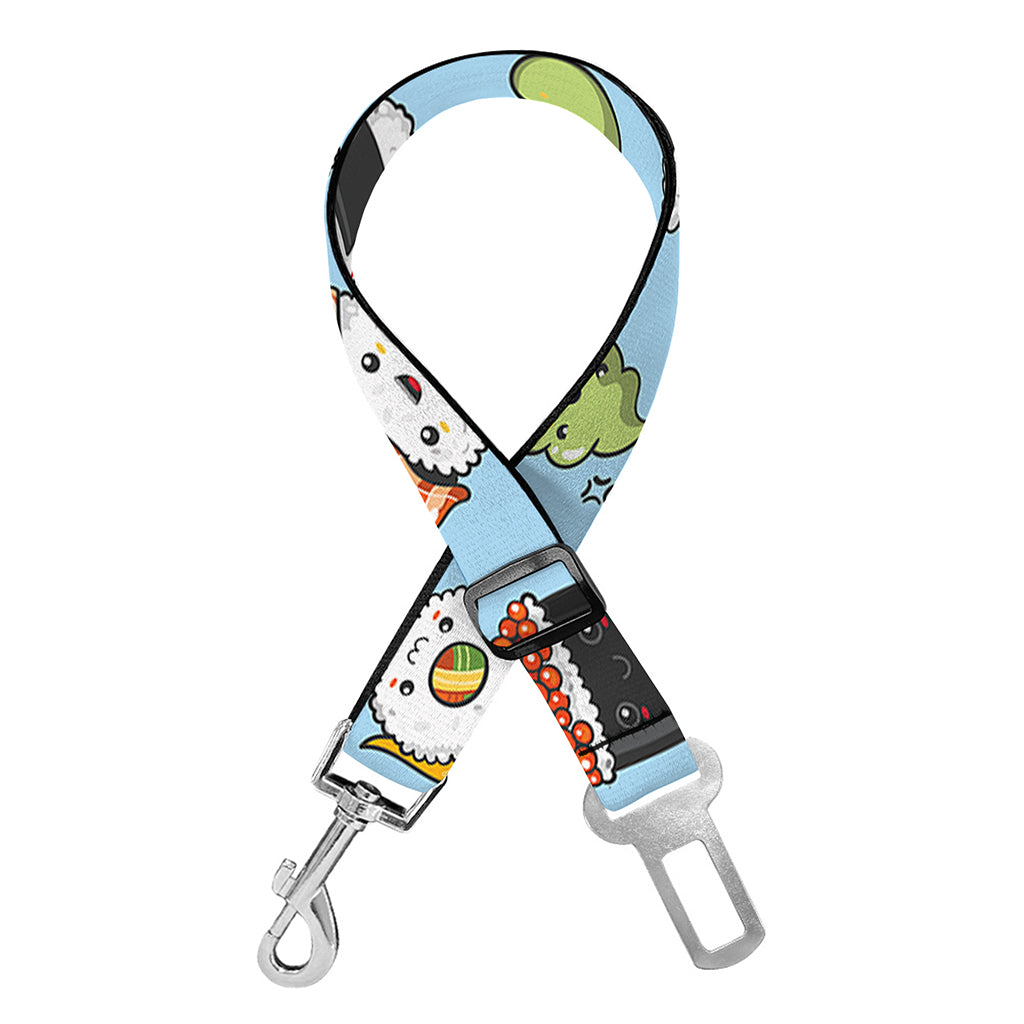 Kawaii Japanese Sushi Pattern Print Dog Seat Belt
