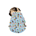 Kawaii Japanese Sushi Pattern Print Dog Zip Up Jacket