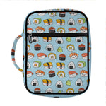 Kawaii Japanese Sushi Pattern Print Front Pocket Bible Bag