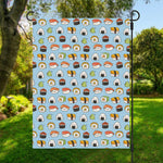 Kawaii Japanese Sushi Pattern Print Garden Flag