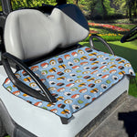 Kawaii Japanese Sushi Pattern Print Golf Cart Seat Cover