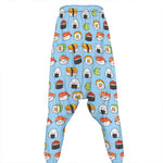 Kawaii Japanese Sushi Pattern Print Hammer Pants