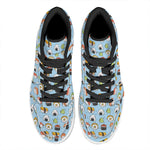 Kawaii Japanese Sushi Pattern Print High Top Leather Sneakers