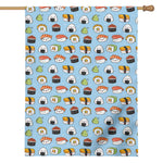 Kawaii Japanese Sushi Pattern Print House Flag