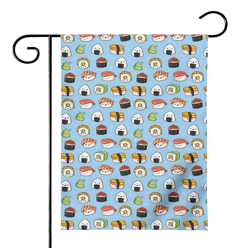 Kawaii Japanese Sushi Pattern Print House Flag