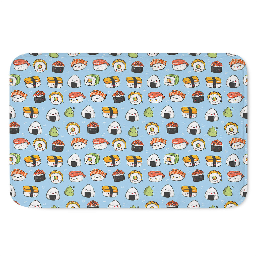 Kawaii Japanese Sushi Pattern Print Indoor Door Mat