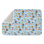 Kawaii Japanese Sushi Pattern Print Indoor Door Mat