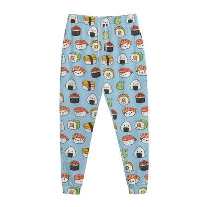 Kawaii Japanese Sushi Pattern Print Jogger Pants