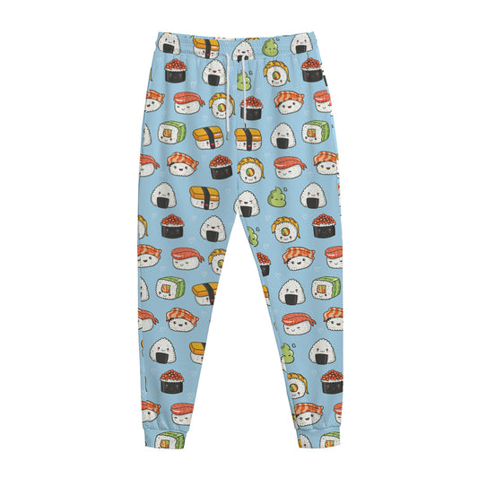 Kawaii Japanese Sushi Pattern Print Jogger Pants