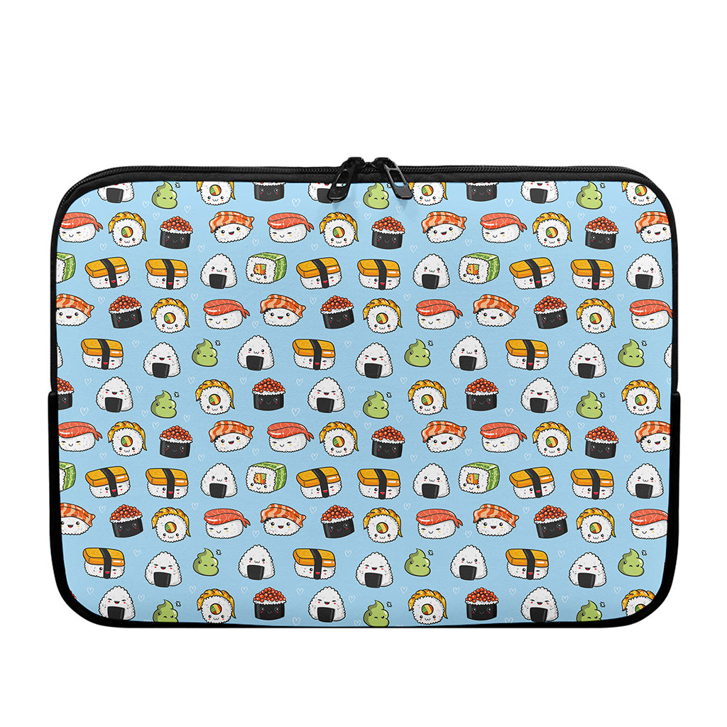 Kawaii Japanese Sushi Pattern Print Laptop Sleeve