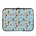 Kawaii Japanese Sushi Pattern Print Laptop Sleeve