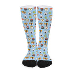 Kawaii Japanese Sushi Pattern Print Long Socks