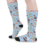 Kawaii Japanese Sushi Pattern Print Long Socks