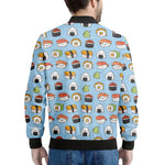 Kawaii Japanese Sushi Pattern Print Men's Bomber Jacket