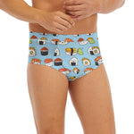 Kawaii Japanese Sushi Pattern Print Men's Briefs