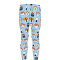 Kawaii Japanese Sushi Pattern Print Men's Leggings