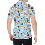 Kawaii Japanese Sushi Pattern Print Men's Shirt