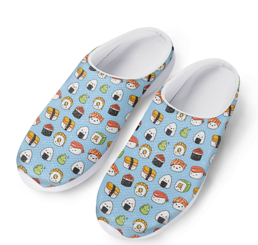 Kawaii Japanese Sushi Pattern Print Mesh Casual Shoes