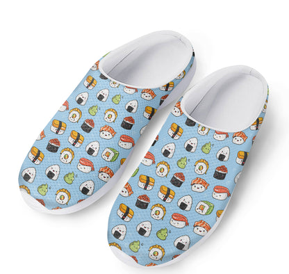 Kawaii Japanese Sushi Pattern Print Mesh Casual Shoes