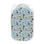 Kawaii Japanese Sushi Pattern Print Mesh Laundry Hamper