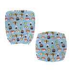 Kawaii Japanese Sushi Pattern Print Office Chair Cover