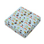 Kawaii Japanese Sushi Pattern Print Outdoor Seat Cushion Cover
