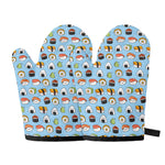 Kawaii Japanese Sushi Pattern Print Oven Mitts
