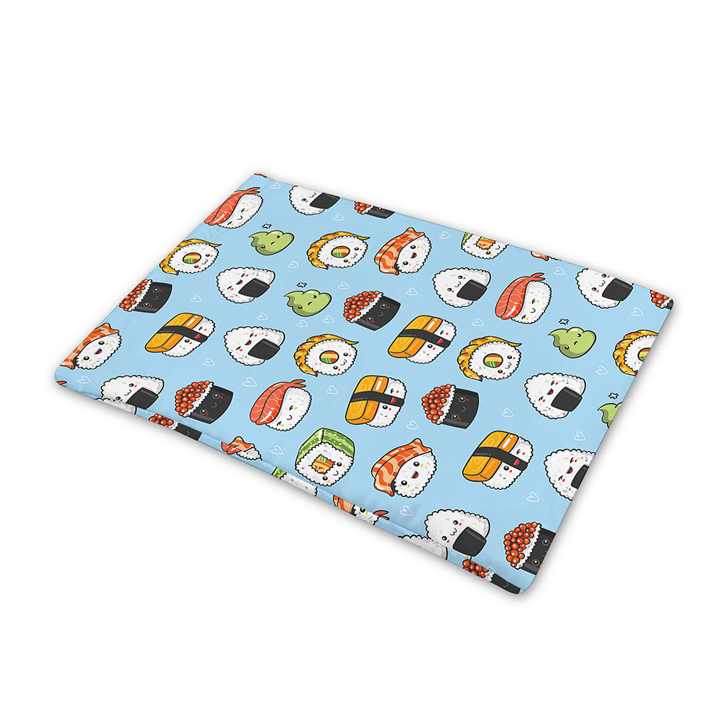 Kawaii Japanese Sushi Pattern Print Pet Cooling Mat Cover