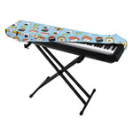 Kawaii Japanese Sushi Pattern Print Piano Keyboard Cover