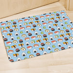 Kawaii Japanese Sushi Pattern Print Polyester Doormat