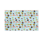 Kawaii Japanese Sushi Pattern Print Polyester Flag