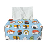 Kawaii Japanese Sushi Pattern Print Rectangle Tissue Box Cover
