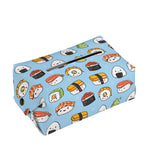 Kawaii Japanese Sushi Pattern Print Rectangle Tissue Box Cover