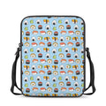 Kawaii Japanese Sushi Pattern Print Rectangular Crossbody Bag