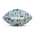Kawaii Japanese Sushi Pattern Print Rugby Ball