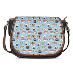 Kawaii Japanese Sushi Pattern Print Saddle Bag