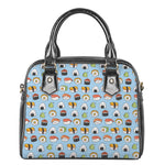 Kawaii Japanese Sushi Pattern Print Shoulder Handbag