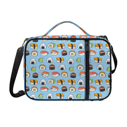 Kawaii Japanese Sushi Pattern Print Shoulder Strap Bible Bag