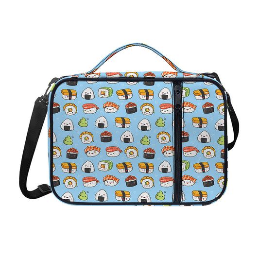 Kawaii Japanese Sushi Pattern Print Shoulder Strap Bible Bag