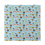 Kawaii Japanese Sushi Pattern Print Silk Bandana