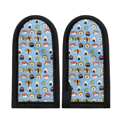 Kawaii Japanese Sushi Pattern Print Skillet Handle Cover