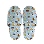 Kawaii Japanese Sushi Pattern Print Slippers
