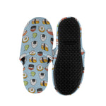 Kawaii Japanese Sushi Pattern Print Slippers