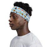 Kawaii Japanese Sushi Pattern Print Sports Headband