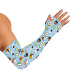 Kawaii Japanese Sushi Pattern Print Sun Protection Arm Sleeves