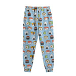 Kawaii Japanese Sushi Pattern Print Sweatpants