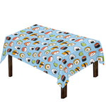 Kawaii Japanese Sushi Pattern Print Tablecloth